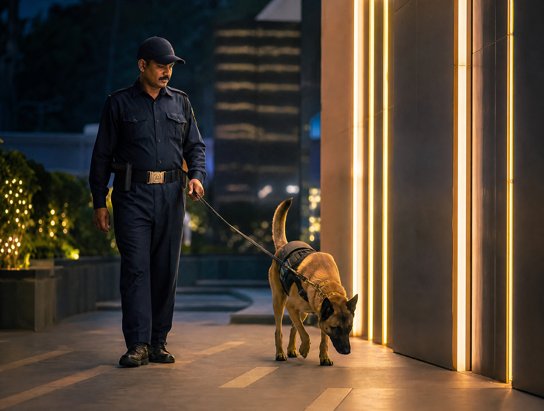Trained Canine
Security.